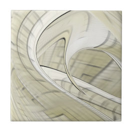 Abstrakt av Cream Pastel Autumn Art Kakelplatta