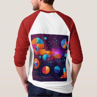 Abstrakt av data och analys t shirt