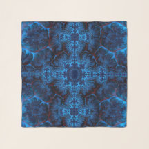 Abstrakt av den vackra Lacy Blue Filigree Fractal-