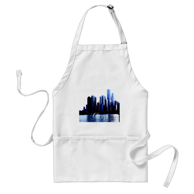 Abstrakt av Downtown Chicago-effekter Förkläde (Framsidan)