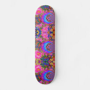 abstrakt av elegant, blommor av rosa mini skateboard bräda 18,5 cm