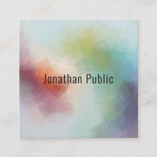 Abstrakt av elegant Modern Colorful Template Fyrkantigt Visitkort