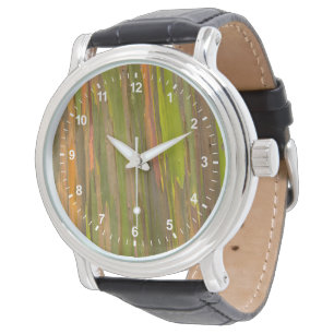 Abstrakt av eukalyptusbark armbandsur