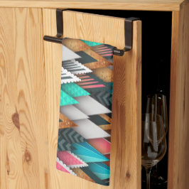 Abstrakt av färg kökshandduk för regnbåge