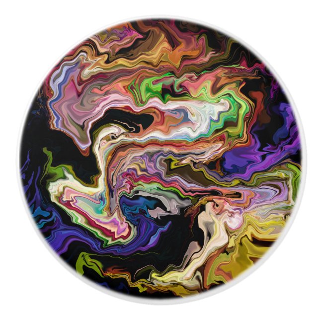 Abstrakt av färg Orquidia i mörkret Knopp (Framsidan)