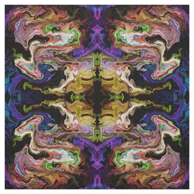 Abstrakt av färg Orquidia i mörkret Tyg (Prov)