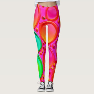 Abstrakt av färgad orb leggings