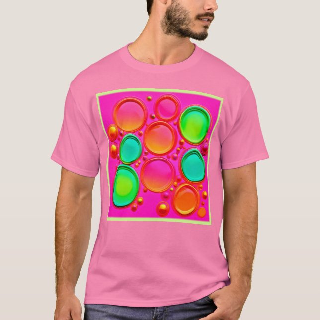 Abstrakt av färgad orb t shirt (Framsida)