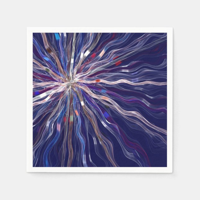 Abstrakt av färgad rektangulär menyfliksbild pappersservett (Framsidan)