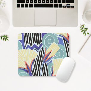 Abstrakt av färgämnen i Blommigt Art av E.A. Séguy Musmatta