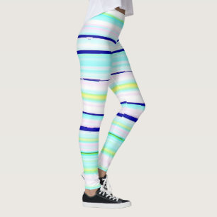 Abstrakt av färgat rand leggings