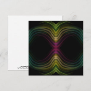 Abstrakt av färgstark Groovy Psychedelic Mönster Kort