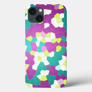Abstrakt av fastsatt Lila av glas Lime Teal Mosaic
