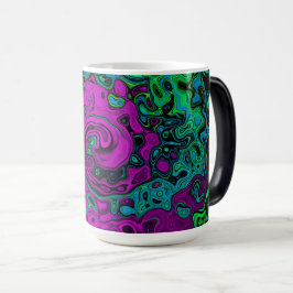 Abstrakt av fetstil Groovy Liquid Art Swirl Magisk Mugg