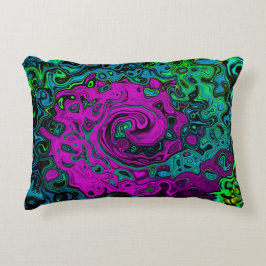 Abstrakt av fetstil Groovy Liquid Art Swirl Prydnadskudde