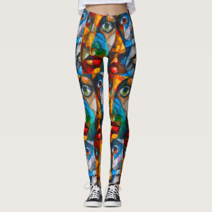 Abstrakt av flickans leggings