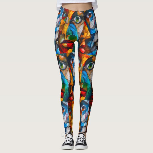 Abstrakt av flickans leggings (Framsida)