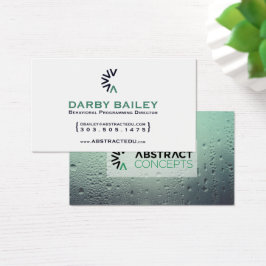 abstrakt av fönster i vatten visitkort