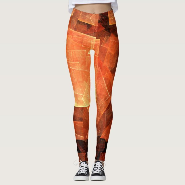 Abstrakt av fönsterljus leggings (Framsida)