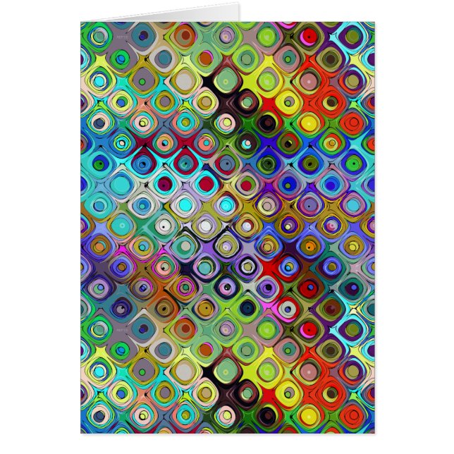 Abstrakt av former hälsningskort (Framsidan)