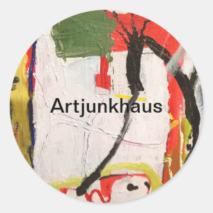abstrakt av fostrets synnerv från Hankamer Artjunk Runt Klistermärke