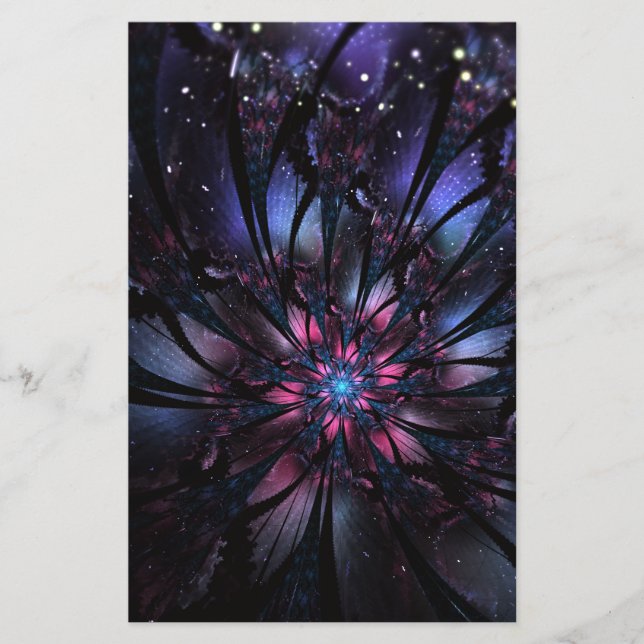 Abstrakt av fraktalblommans utformning. (Framsida)