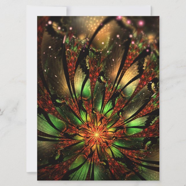 Abstrakt av fraktalblommans utformning. (Framsida)