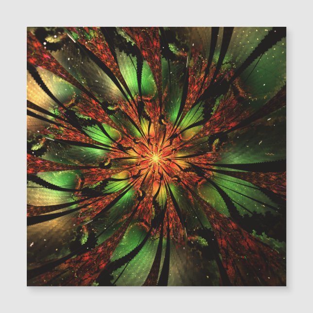 Abstrakt av fraktalblommans utformning. (Framsida)