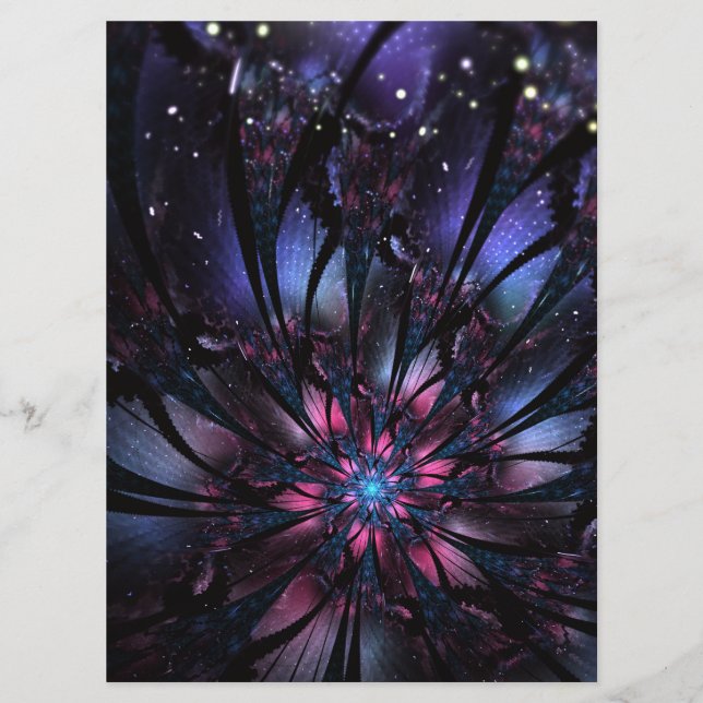 Abstrakt av fraktalblommans utformning. meny (Framsida)