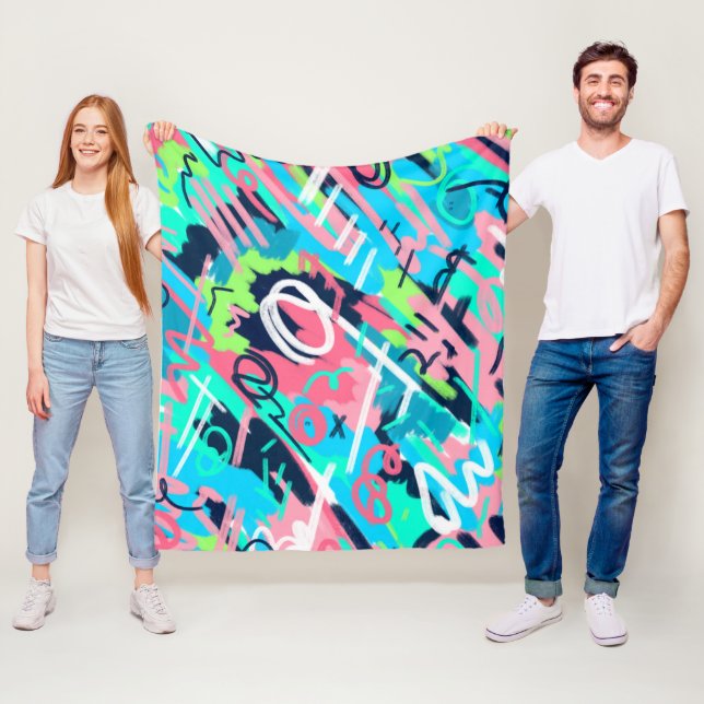 Abstrakt av funky fleecefilt (På plats)