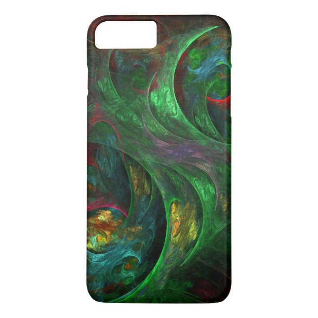 Abstrakt av Genesis Grönt Art Case-Mate iPhone Skal (Baksida)