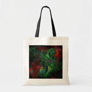 Abstrakt av Genesis Grönt Art Tote Bag Tygkasse