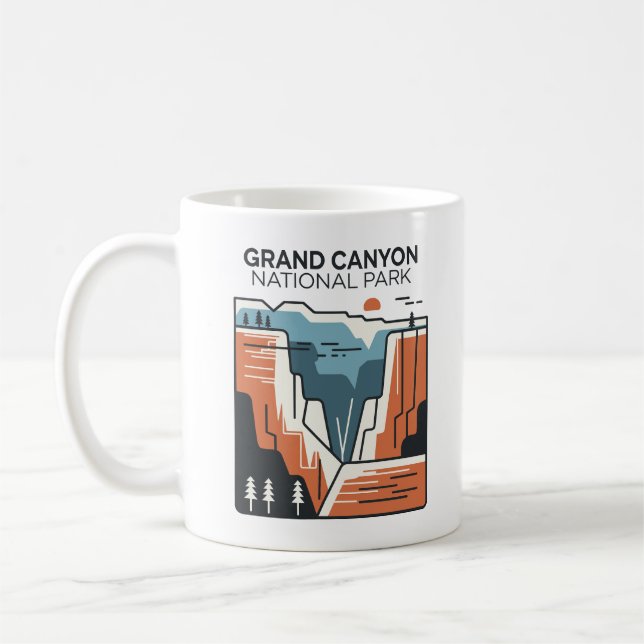 Abstrakt av Grand Canyon nationalpark Kaffemugg (Vänster)