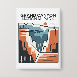 Abstrakt av Grand Canyon nationalpark Knapp
