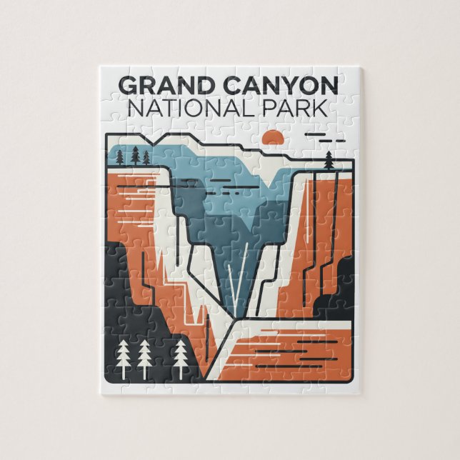 Abstrakt av Grand Canyon nationalpark Pussel (Vertikal)
