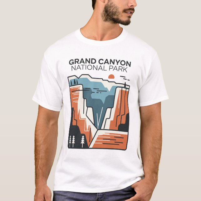 Abstrakt av Grand Canyon nationalpark T Shirt (Framsida)