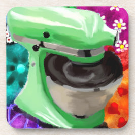 Abstrakt av Grönt av konsthälsning för Funky med b Underlägg