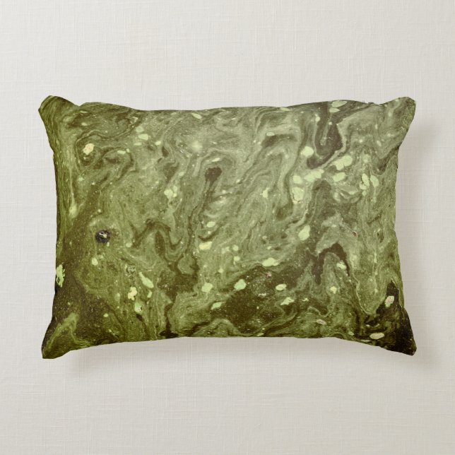 abstrakt av grönt prydnadskudde (Framsidan)