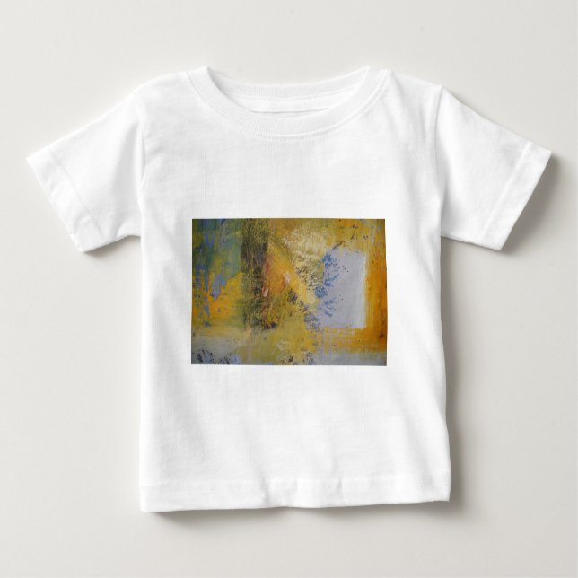 Abstrakt av Gult av modern konst T Shirt (Framsida)