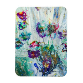 Abstrakt av hummerträdgård magnet