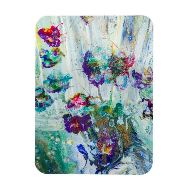 Abstrakt av hummerträdgård magnet (Vertikal)