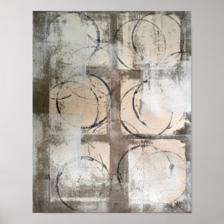 abstrakt av "jordad" Neutralt Poster