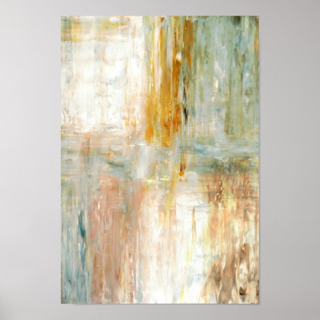 abstrakt av kaffeGrönt Poster (Framsidan)