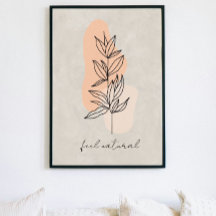 abstrakt av konstföremål för minimalistiska löv po