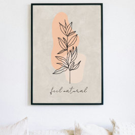 abstrakt av konstföremål för minimalistiska löv po poster