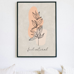 abstrakt av konstföremål för minimalistiska löv po poster