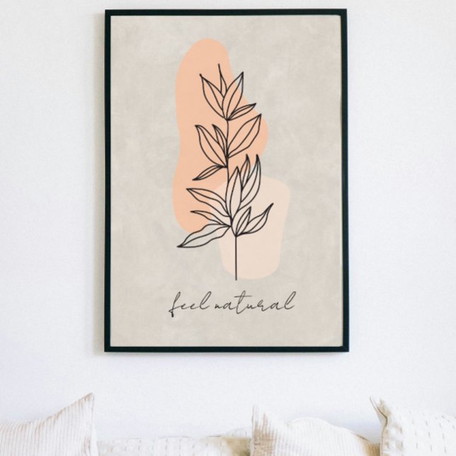 abstrakt av konstföremål för minimalistiska löv po poster (Skapare uppladdad)