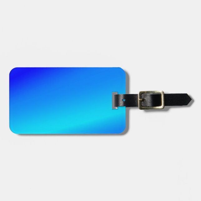 Abstrakt av kopparblått blandat vattenfärgspastel bagagebricka (Horisontell Framsida)