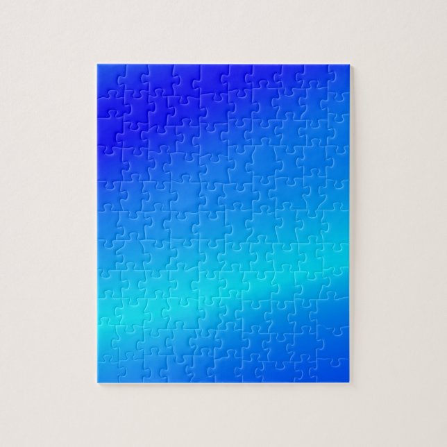 Abstrakt av kopparblått blandat vattenfärgspastel pussel (Vertikal)