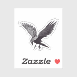 Abstrakt av kråka klistermärken